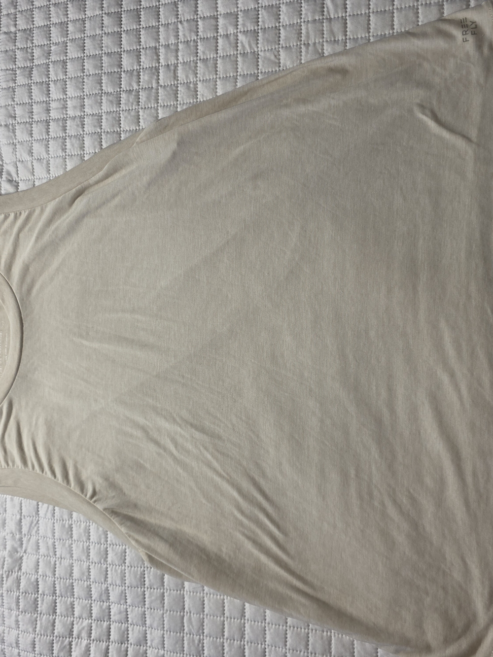 Free Fly W Elevate Fly Tank Athletic Tank in Beige Size Medium